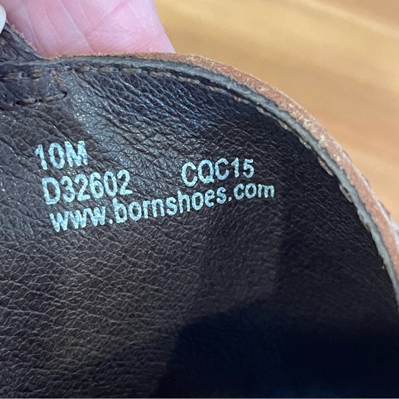 BORN Emmy Leather Wedge Sandals Brown Boho Heels Strappy Festival Ankle Strap 10 - Picture 11 of 11